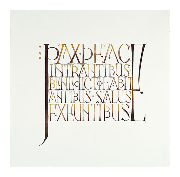 Pax Intrantibus calligraphy designs
